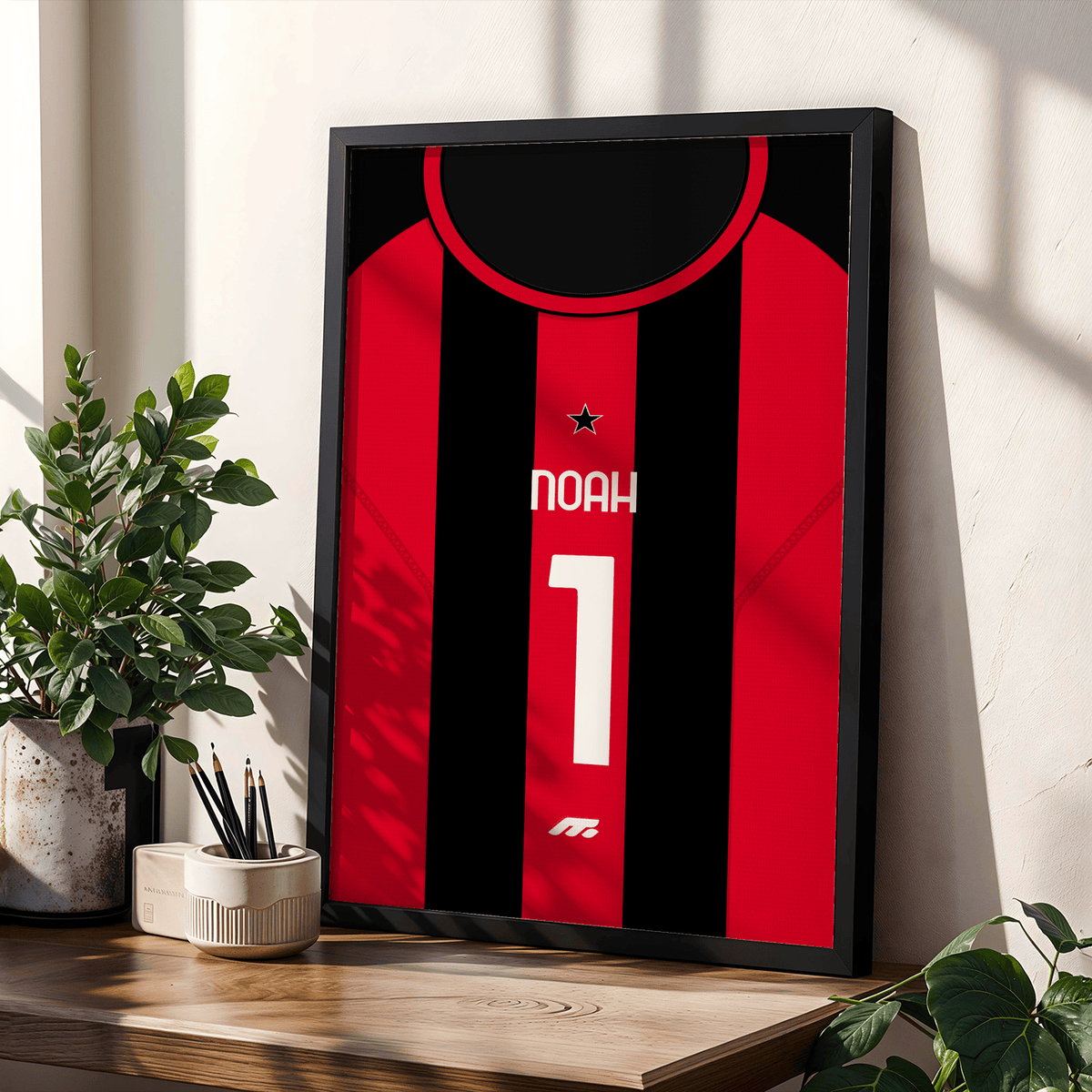 Affiche AC Milano football personnalisable à imprimer