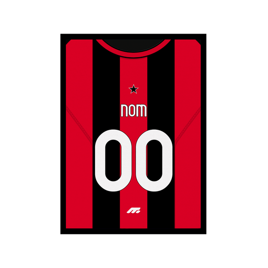 Affiche AC Milano football personnalisable à imprimer
