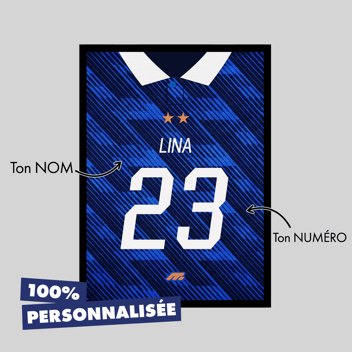 Affiche Equipe de France football personnalisable à imprimer