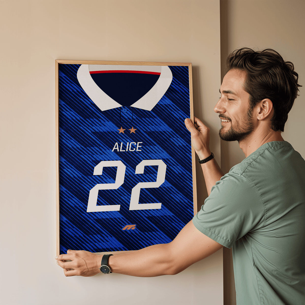 Affiche Equipe de France football personnalisable à imprimer