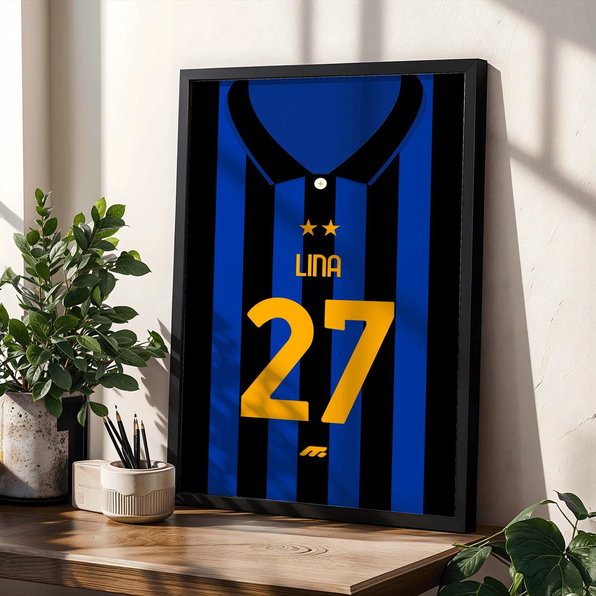 Affiche Inter Milan football personnalisable à imprimer