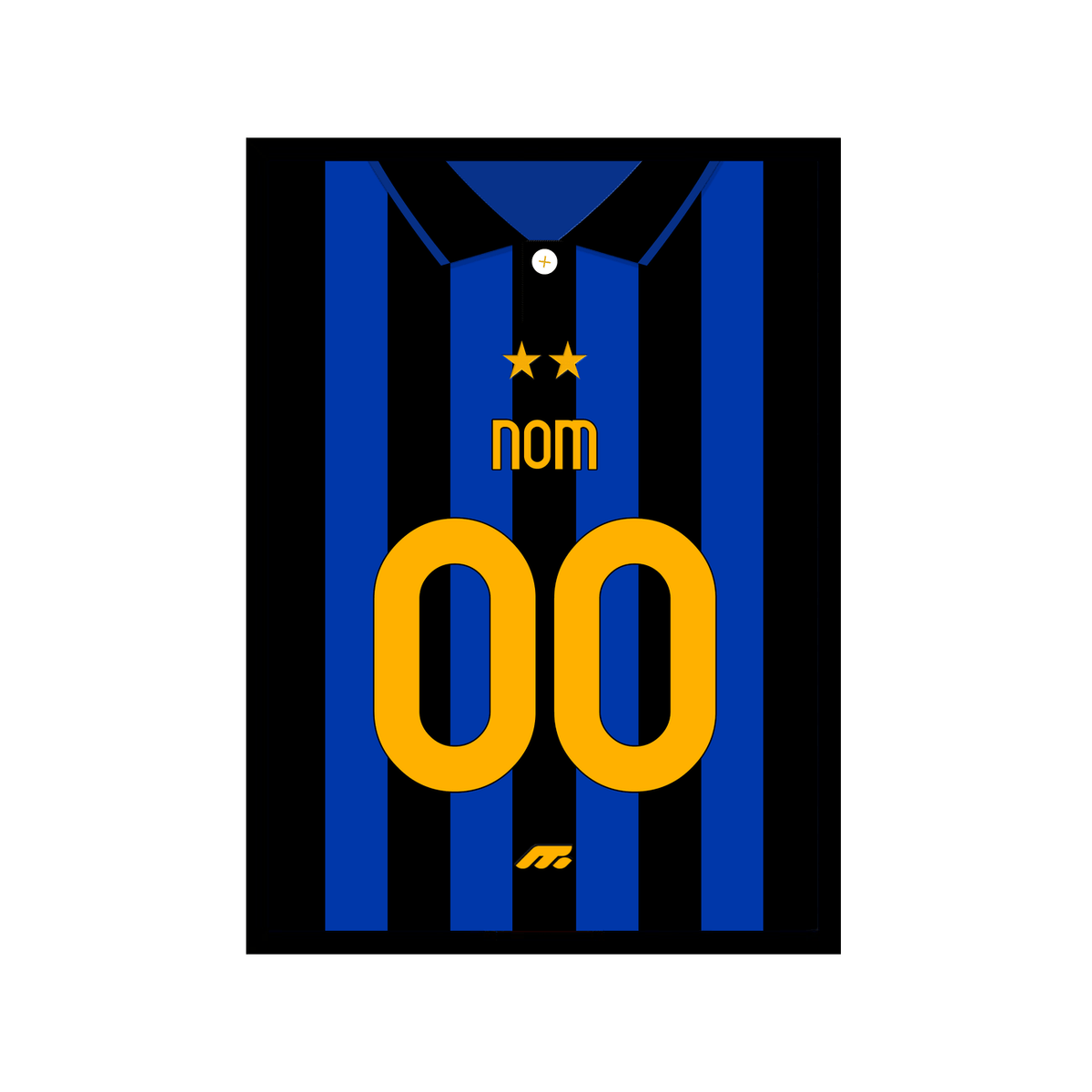 Affiche Inter Milan football personnalisable à imprimer