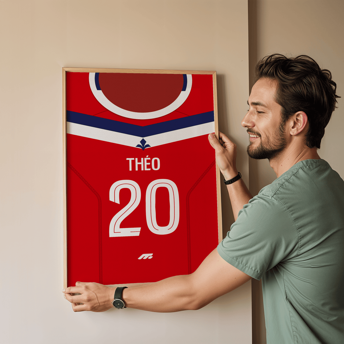 Affiche Lille OSC football personnalisable à imprimer