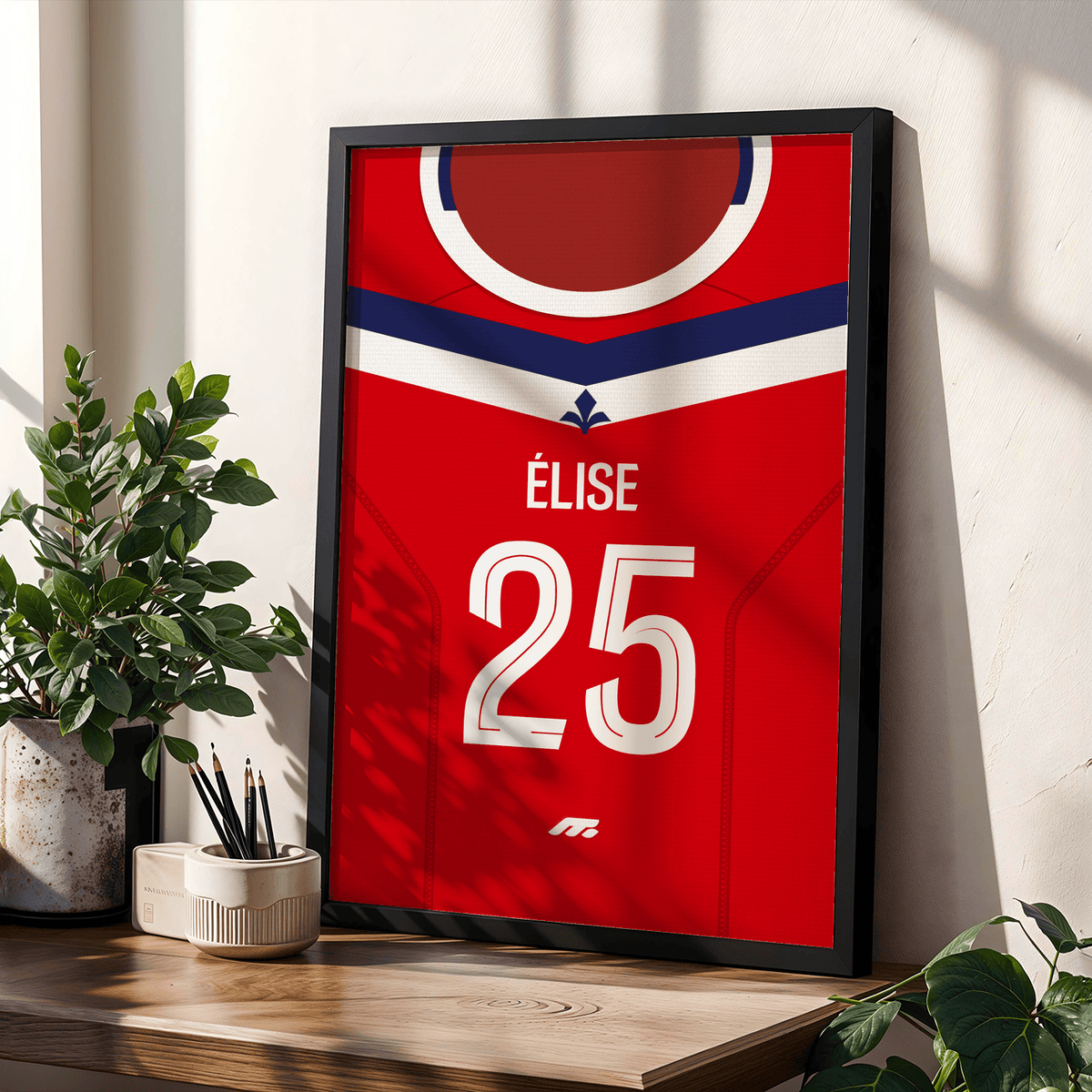 Affiche Lille OSC football personnalisable à imprimer