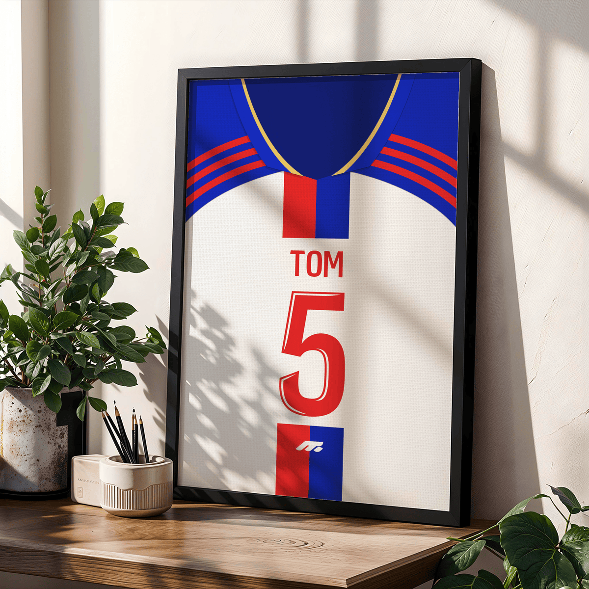 Affiche Olympique lyonnais football personnalisable à imprimer