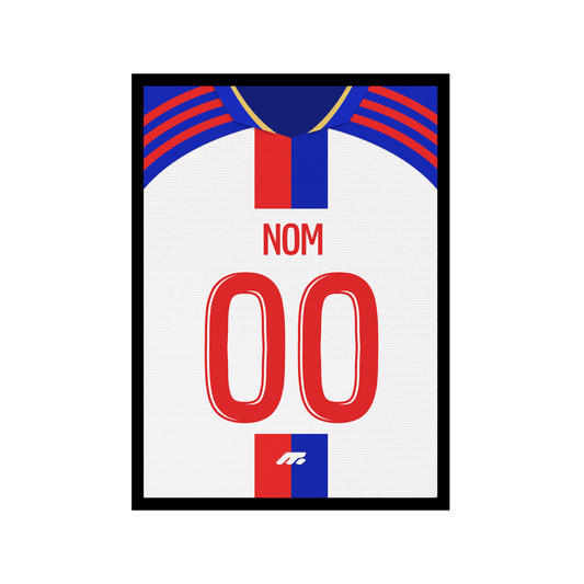 Affiche Olympique lyonnais football personnalisable à imprimer
