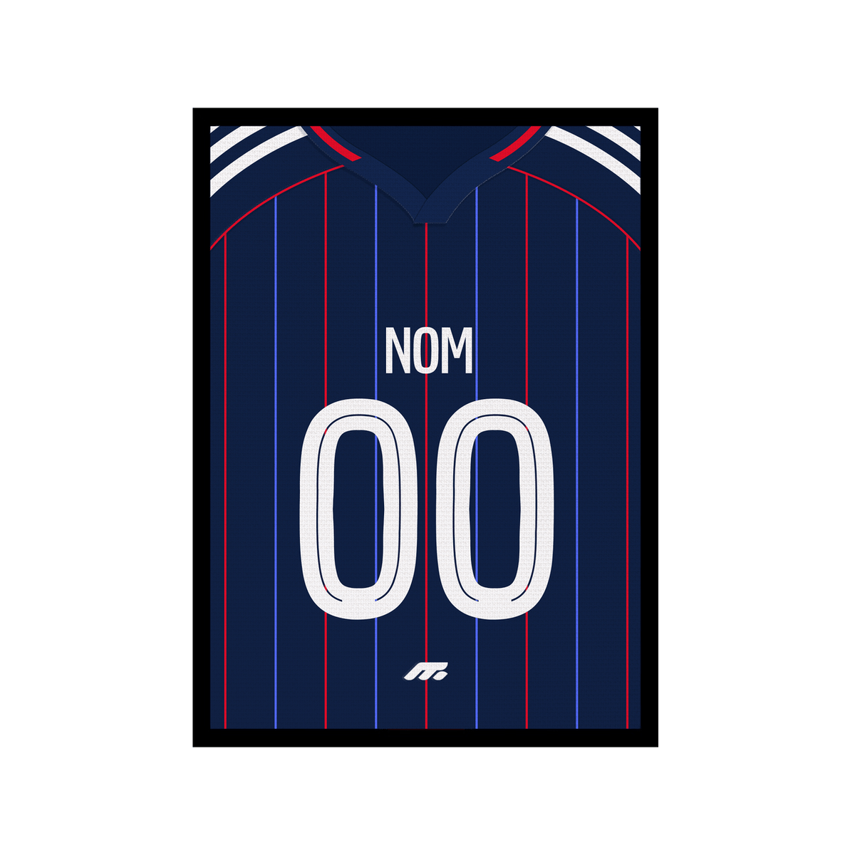 Affiche Olympique lyonnais football personnalisable à imprimer