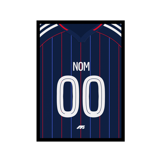 Affiche Olympique lyonnais football personnalisable à imprimer