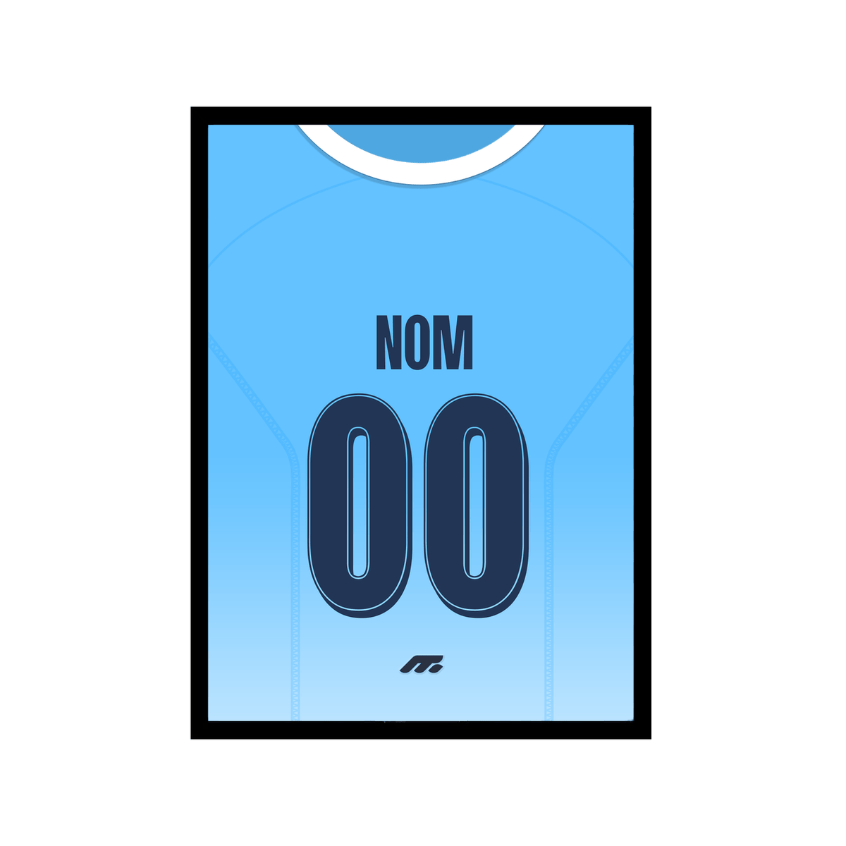 Affiche Manchester City football personnalisable à imprimer