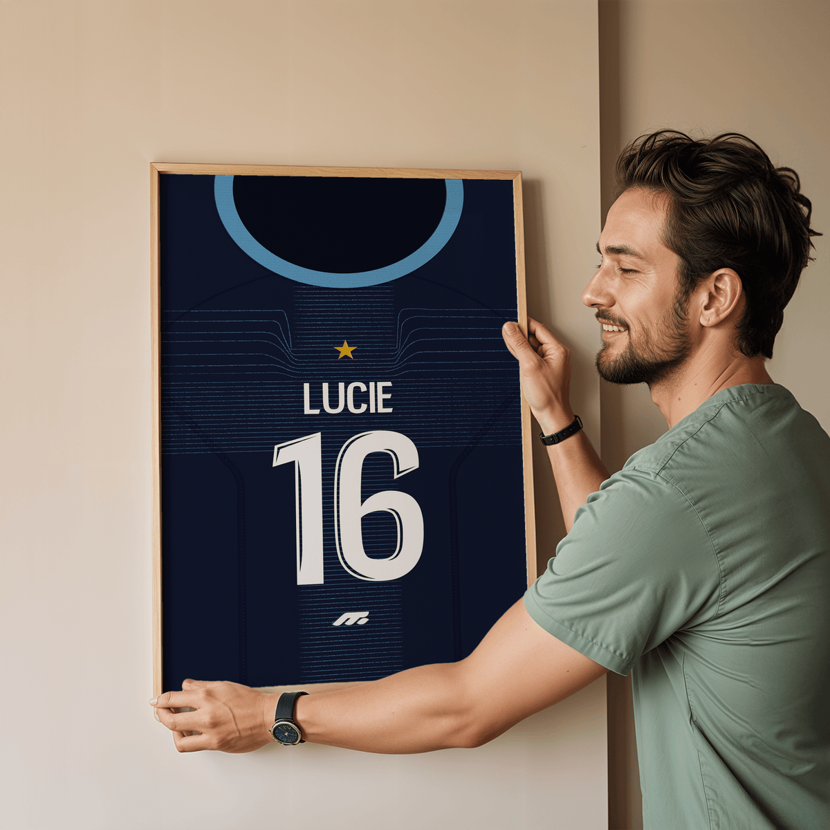 Affiche Olympique de Marseille football personnalisable à imprimer