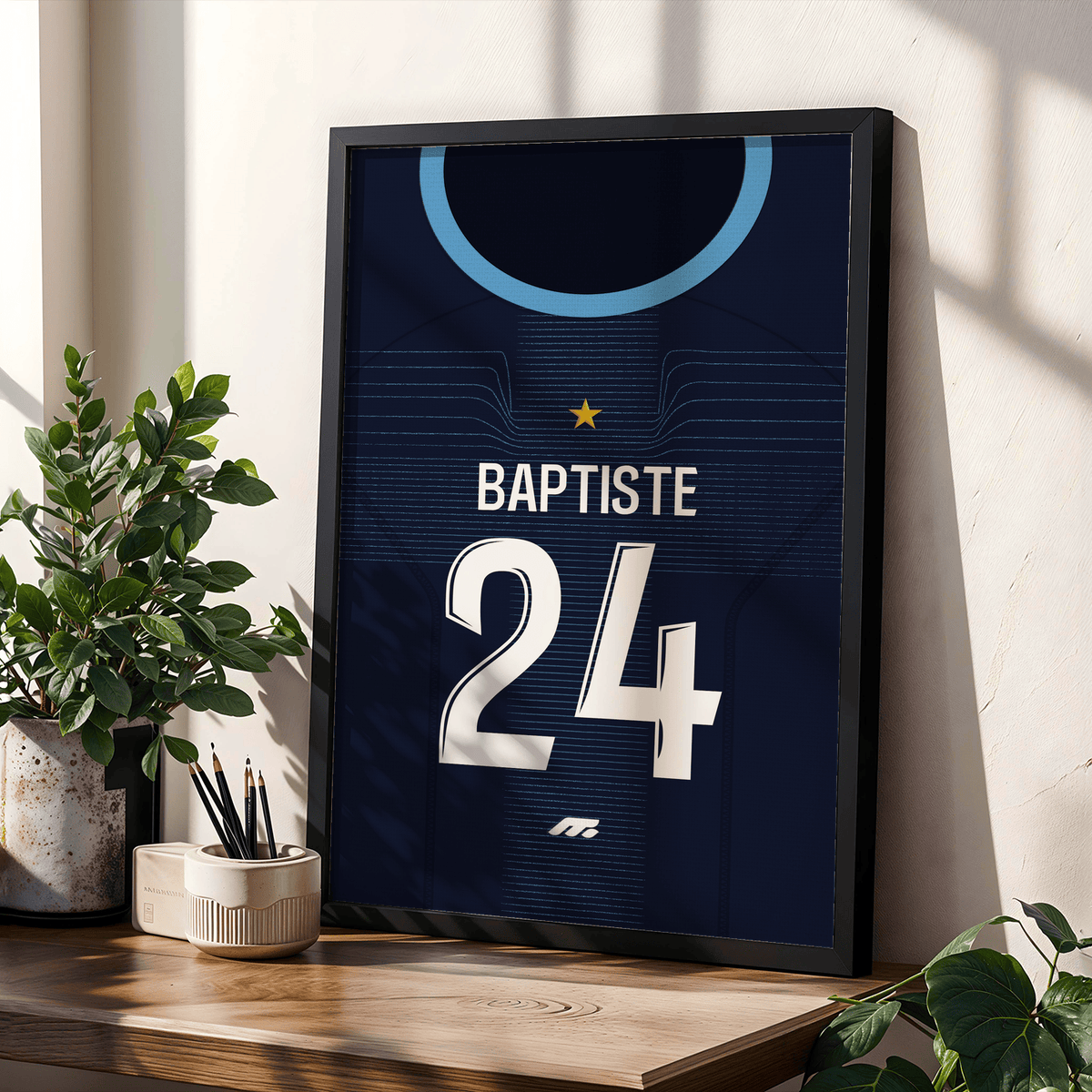 Affiche Olympique de Marseille football personnalisable à imprimer