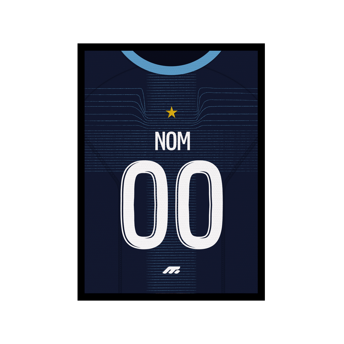 Affiche Olympique de Marseille football personnalisable à imprimer