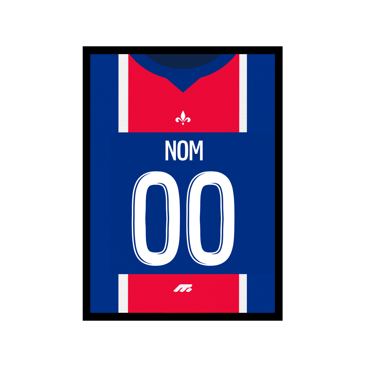 Affiche Paris Saint-Germain football personnalisable à imprimer