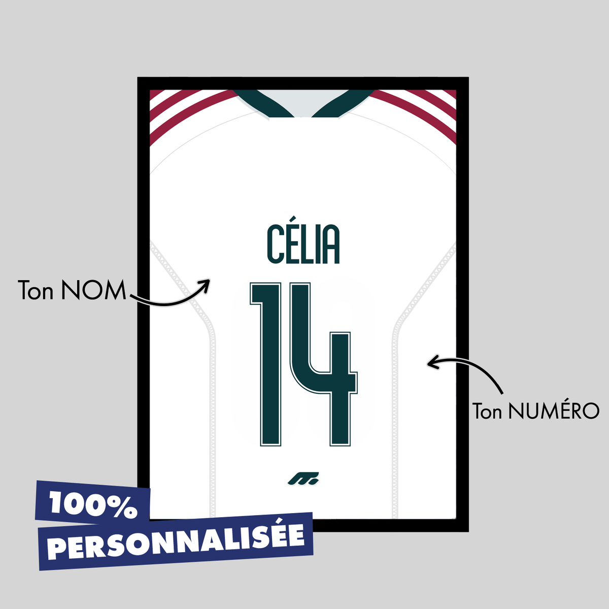 Affiche Real Madrid CF football personnalisable à imprimer