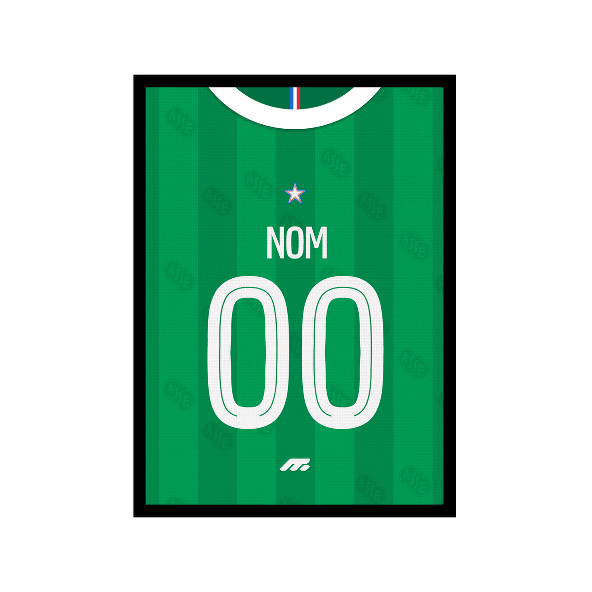 Affiche AS Saint-Etienne football personnalisable à imprimer