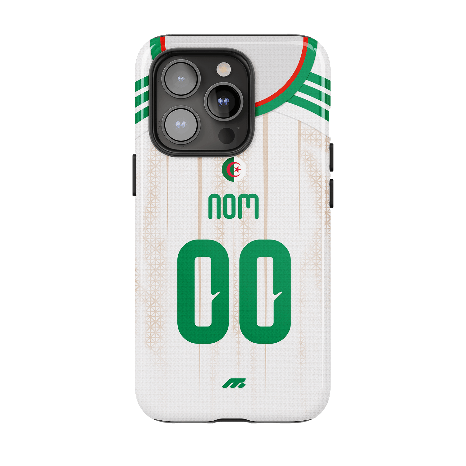 Coque Algerie football personnalisable pour téléphone - iPhone, Samsung, Google, Xiaomi, Oppo