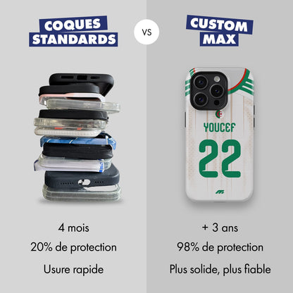 Coque Algerie football personnalisable pour téléphone - iPhone, Samsung, Google, Xiaomi, Oppo