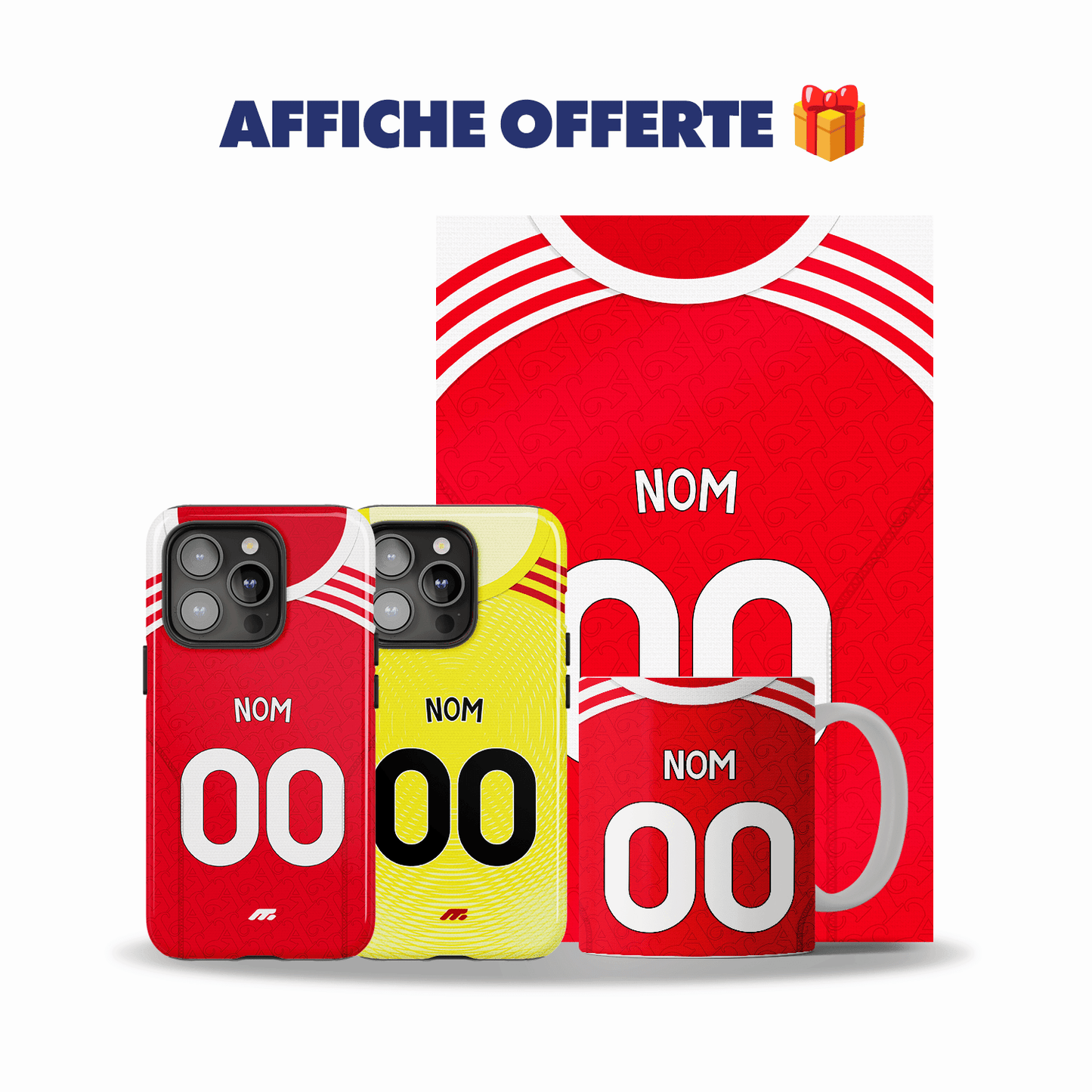 Pack Arsenal personnalisé de football