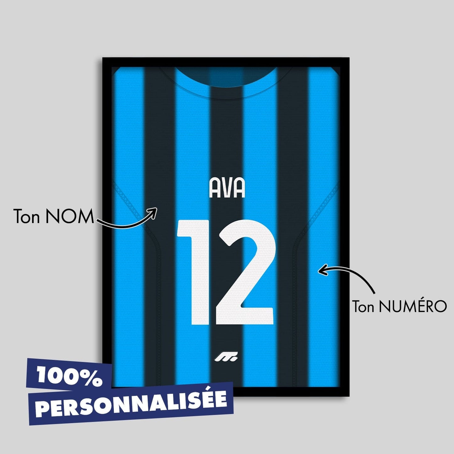 Affiche Atalanta football personnalisable à imprimer