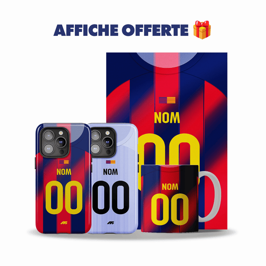 Pack Barcelone personnalisé de football