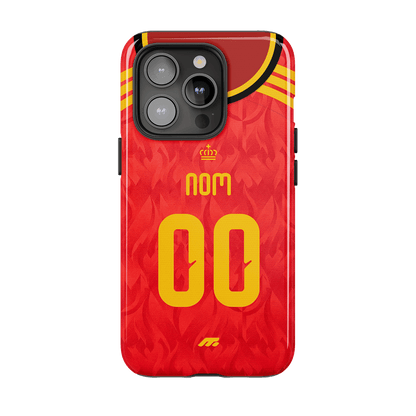 Coque de téléphone Equipe De Belgique personnalisé de football