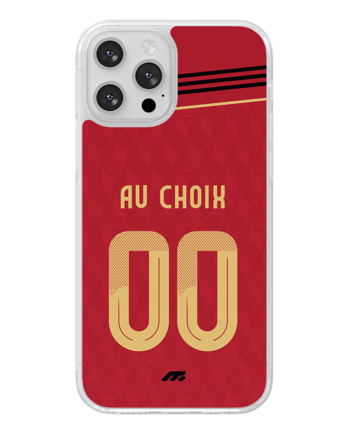 Coque Belgique football personnalisable pour téléphone - iPhone, Samsung, Google, Xiaomi, Oppo