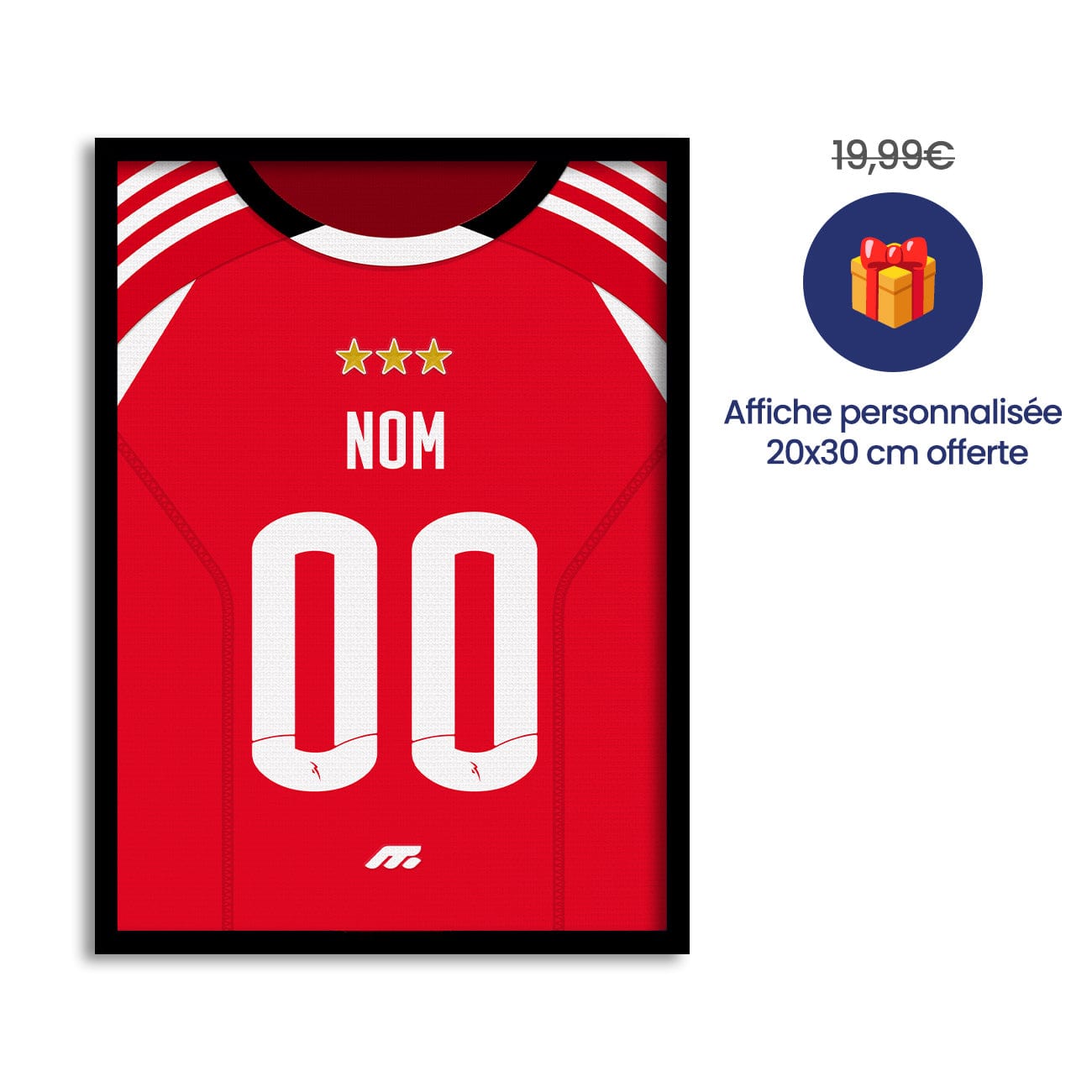 Pack Benfica personnalisé de football