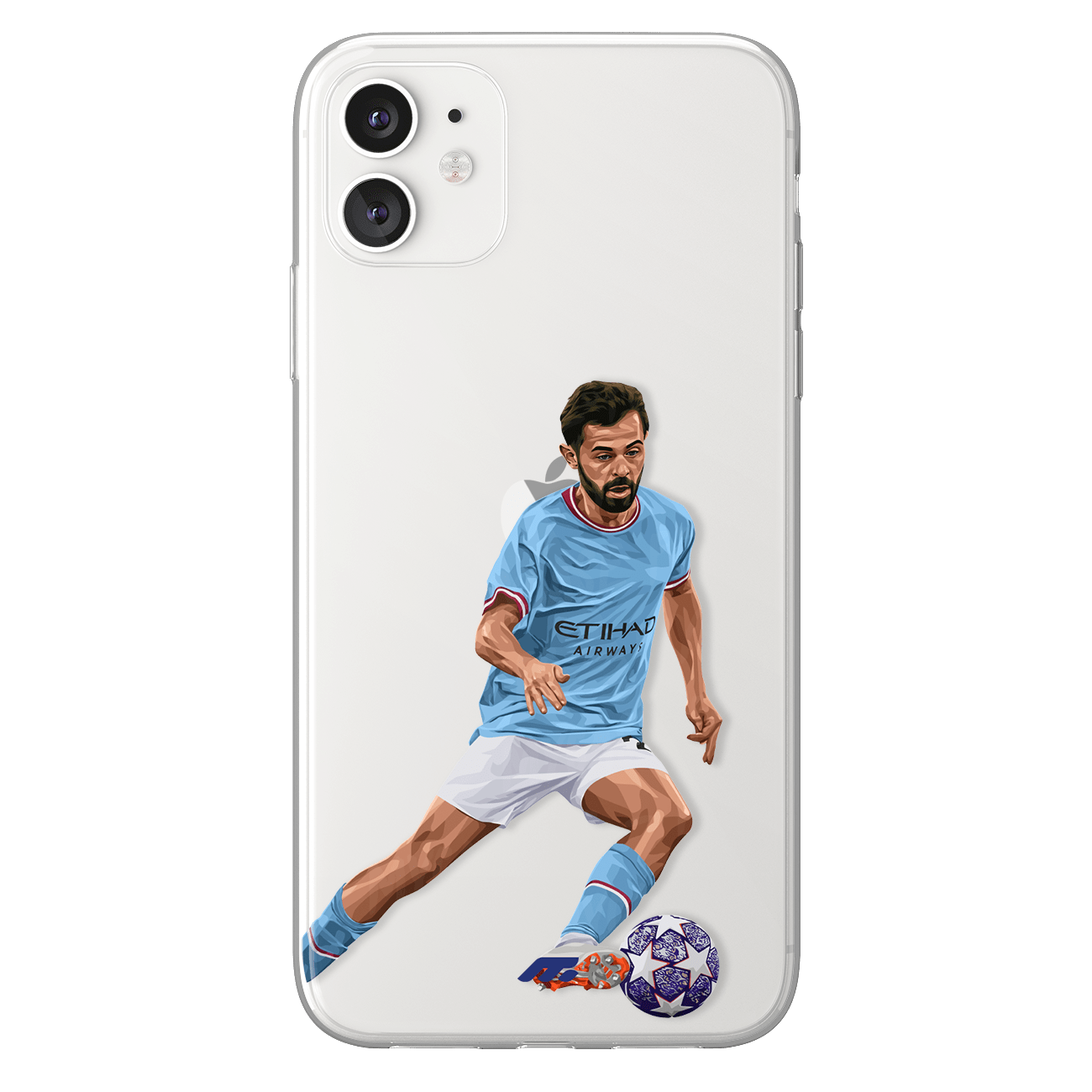 Coque de Bernardo Silva avec Manchester City, Etui de téléphone de Football