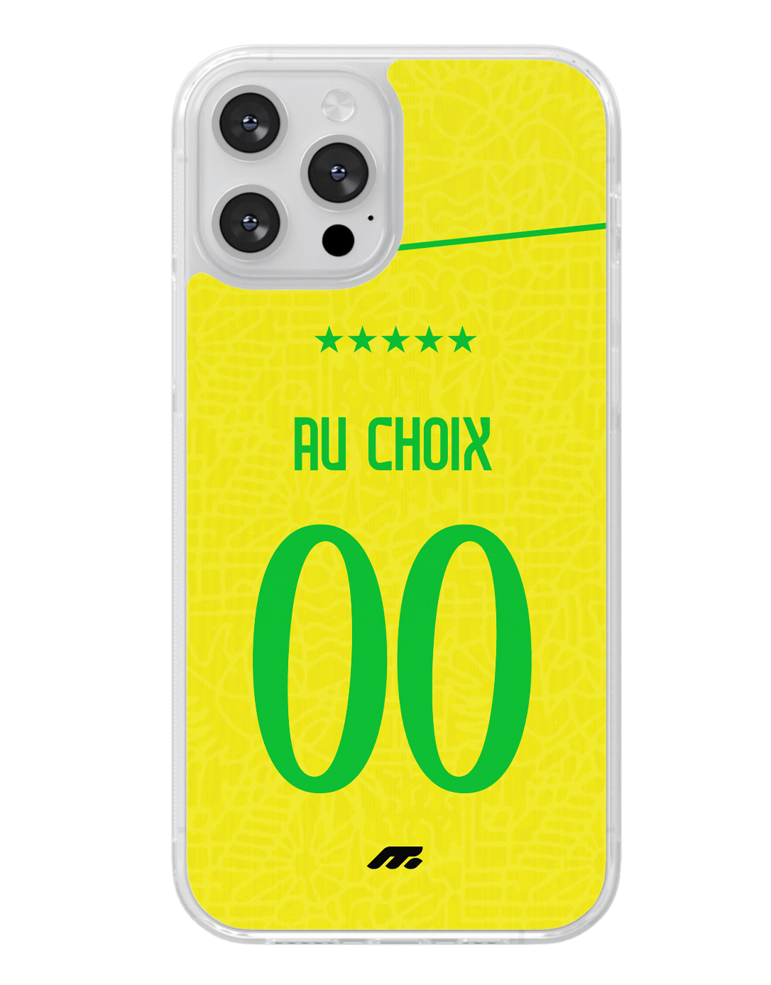 Coque Brésil football personnalisable pour téléphone - iPhone, Samsung, Google, Xiaomi, Oppo