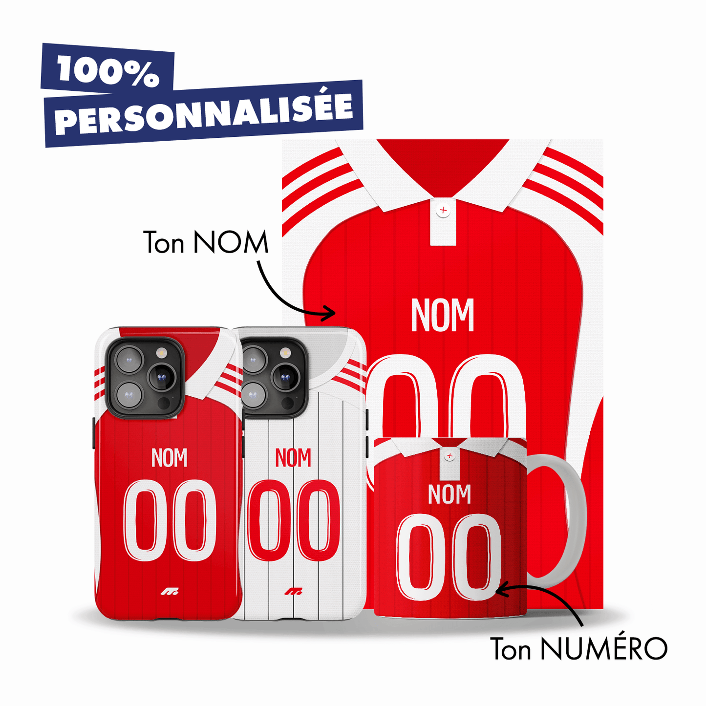 Pack BREST personnalisé de football