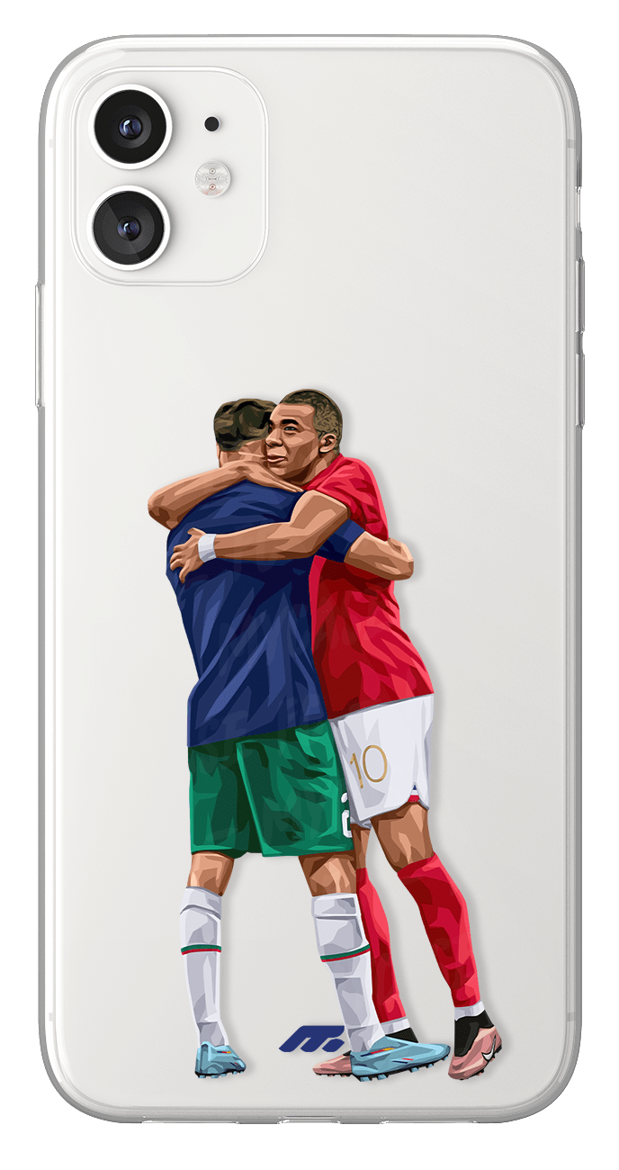 Coque de Hakimi & Mbappé avec Maroc, Etui de téléphone de Football