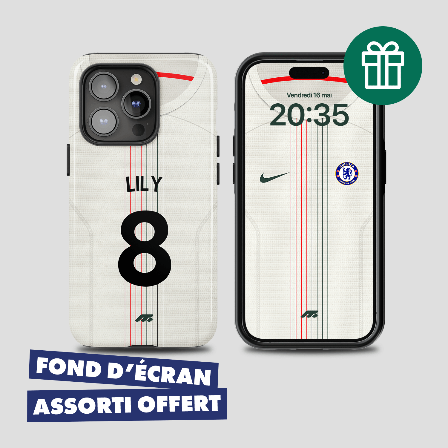 Coque Chelsea FC football personnalisable pour téléphone 