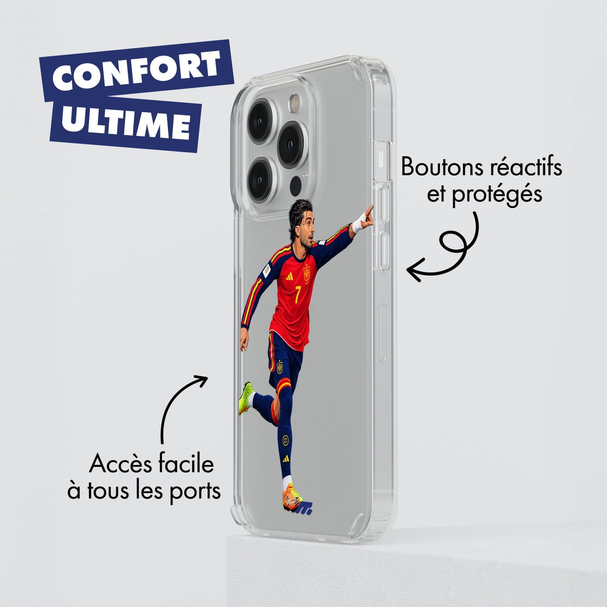 Coque de téléphone  Désiré Doué Équipe de France,