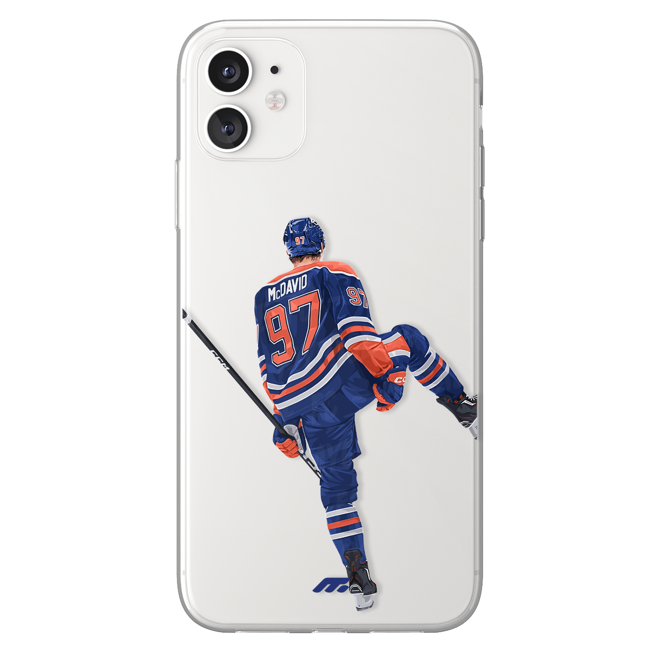 Coque de Connor McDavid avec Edmonton Oilers, Etui de téléphone de Hockey sur glace