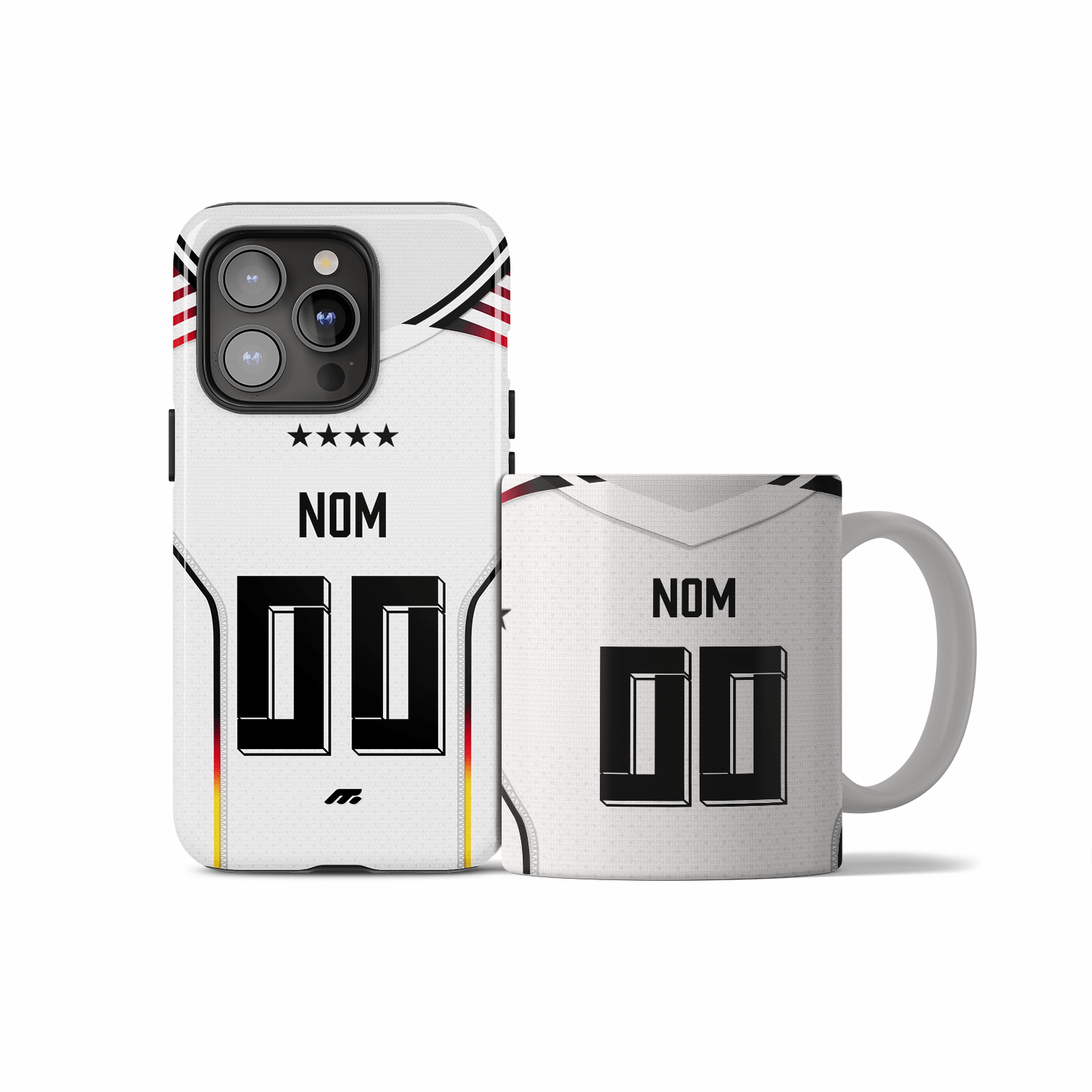 Coque  football personnalisable pour téléphone - iPhone, Samsung, Google, Xiaomi, Oppo