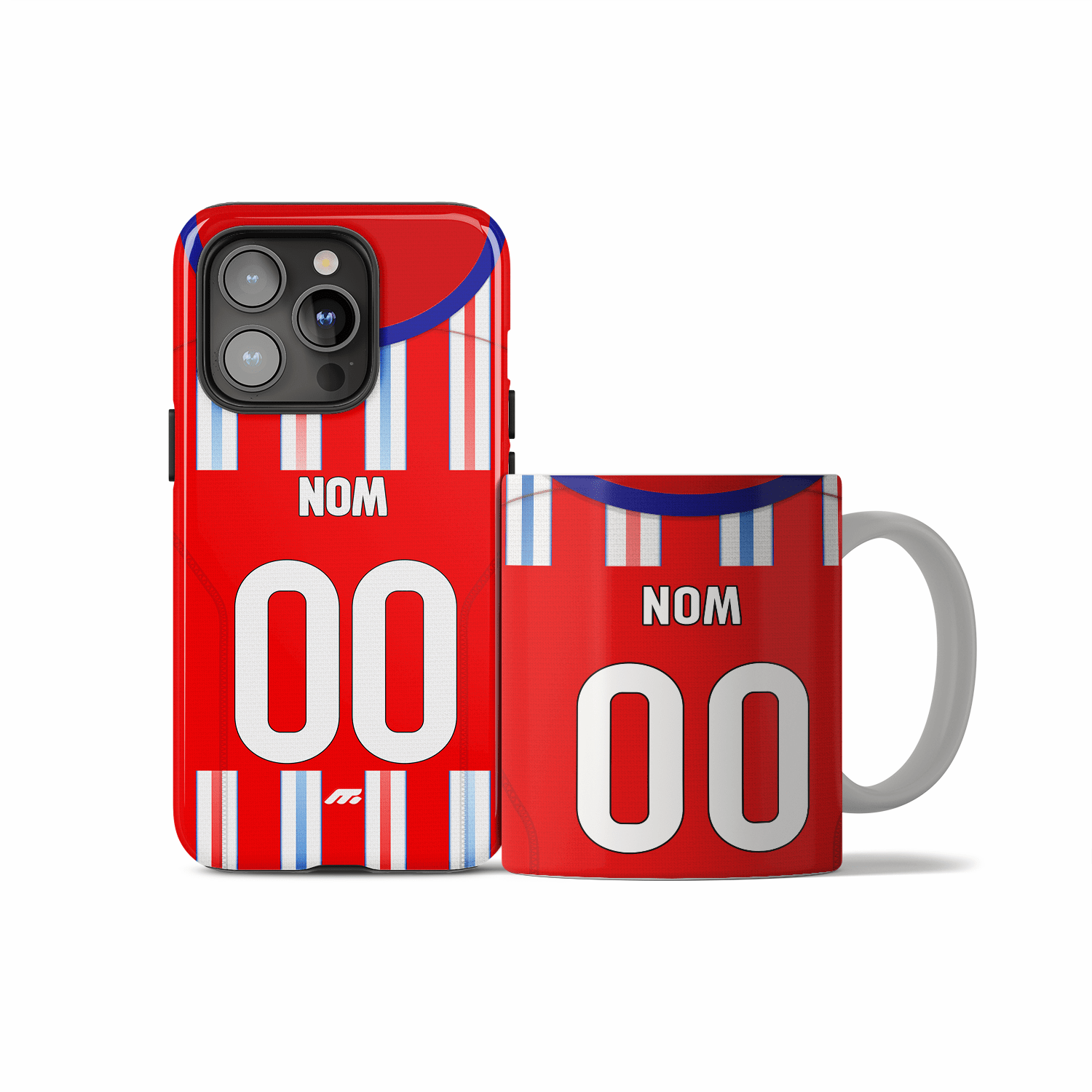 Coque Atletico Madrid football personnalisable pour téléphone - iPhone, Samsung, Google, Xiaomi, Oppo