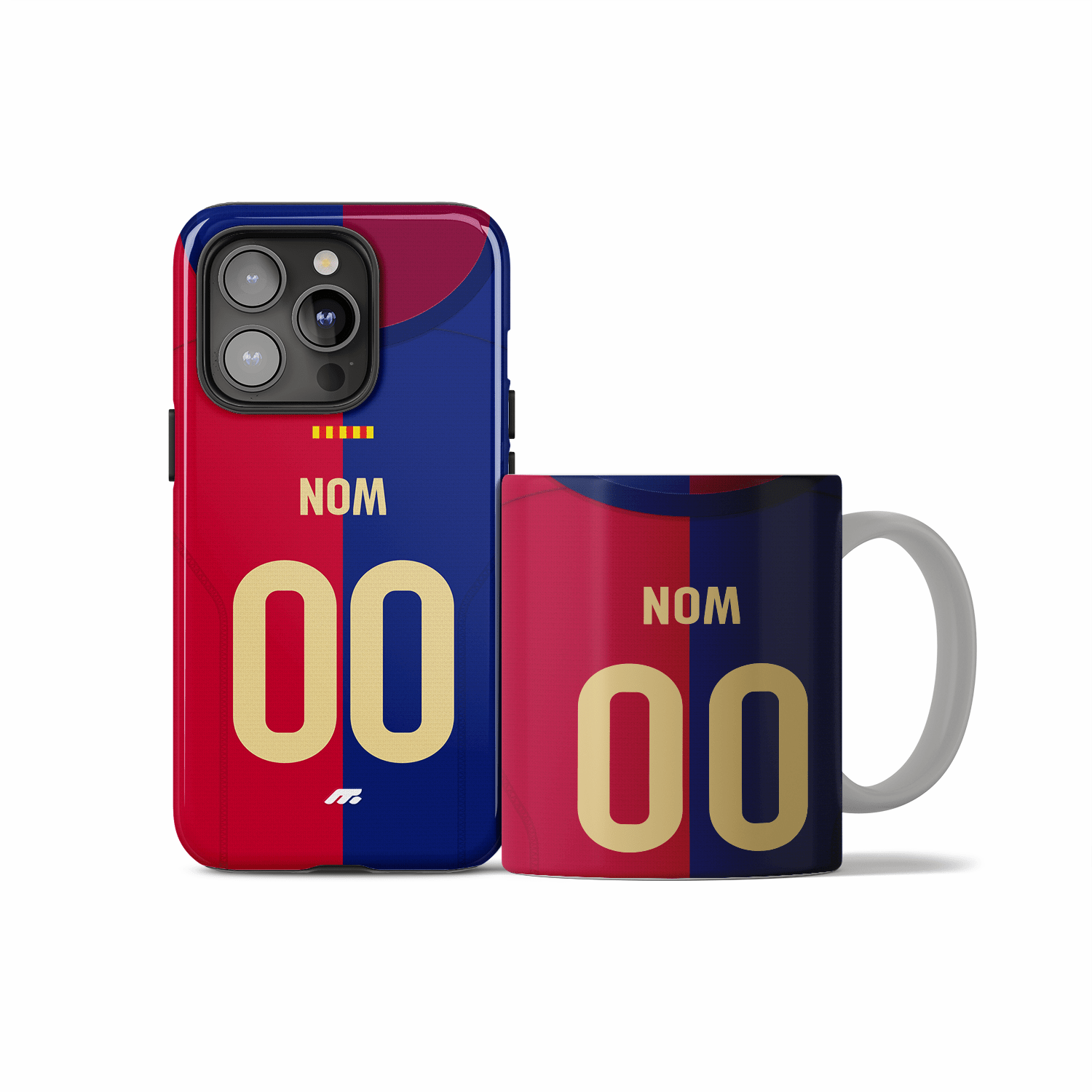 Coque FC Barcelona football personnalisable pour téléphone - iPhone, Samsung, Google, Xiaomi, Oppo