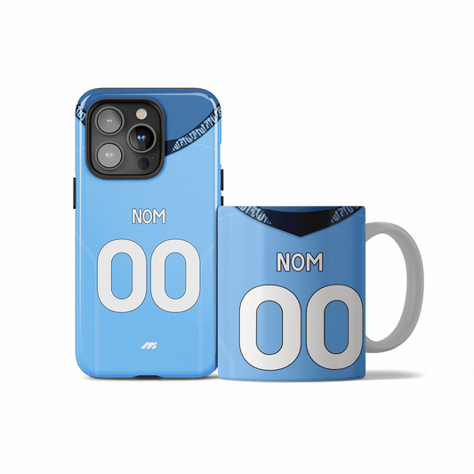 Coque Manchester City football personnalisable pour téléphone - iPhone, Samsung, Google, Xiaomi, Oppo