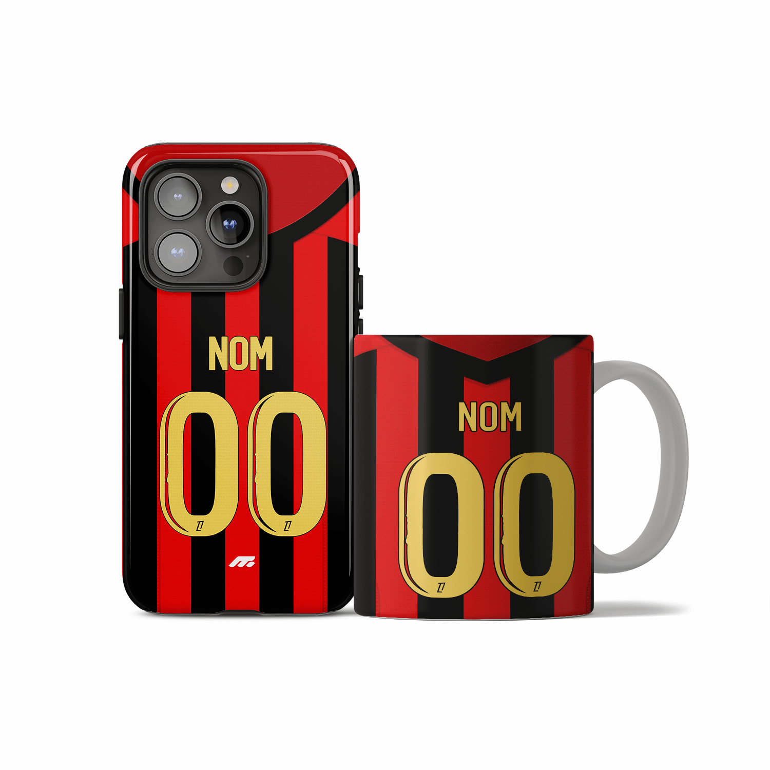 Coque OGC Nice football personnalisable pour téléphone - iPhone, Samsung, Google, Xiaomi, Oppo