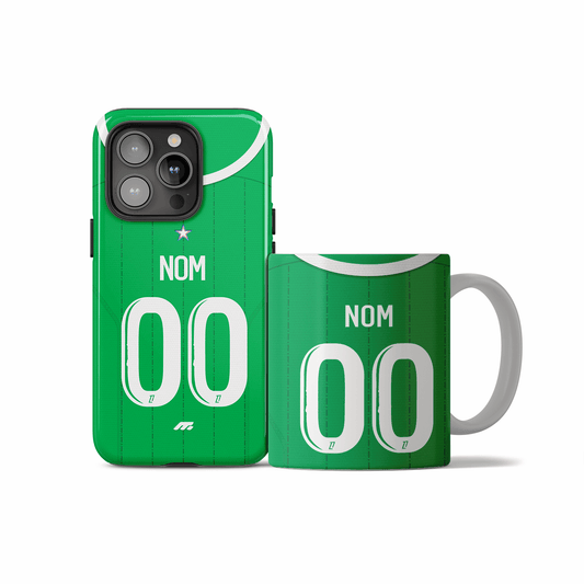 Coque AS Saint-Etienne football personnalisable pour téléphone - iPhone, Samsung, Google, Xiaomi, Oppo