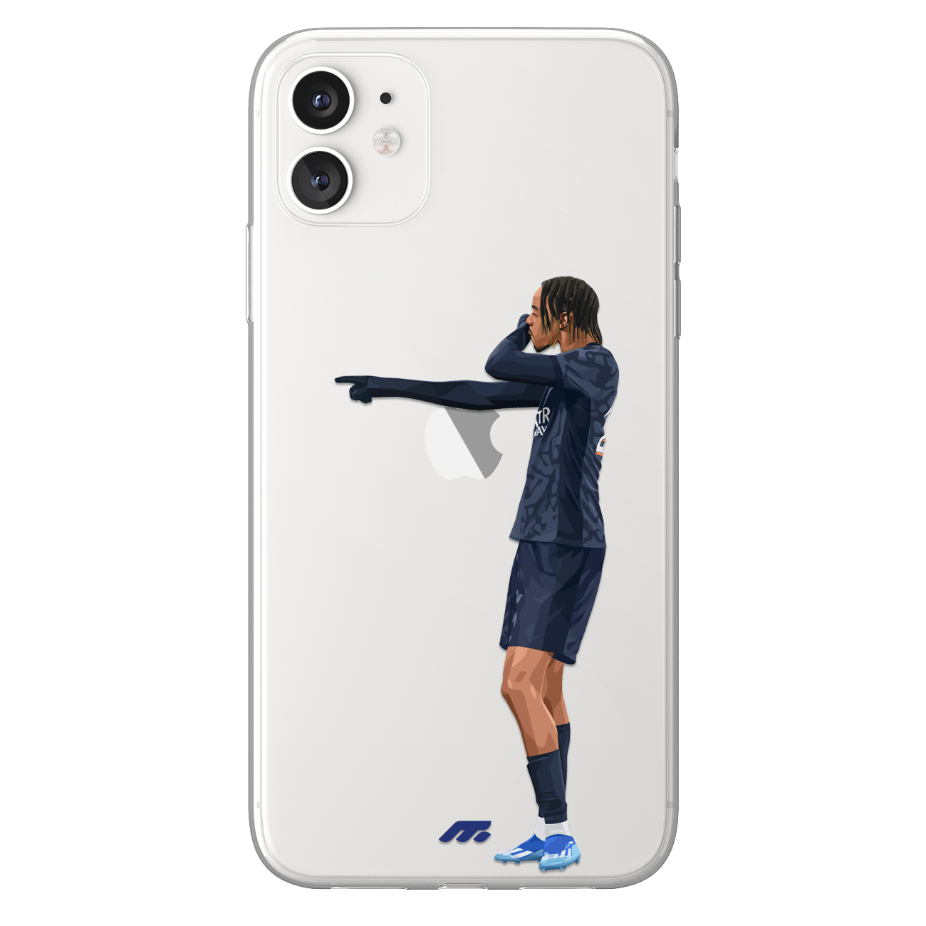 Coque Bradley Barcola de Football Paris Saint-Germain
