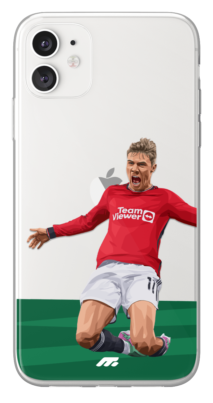 Coque de Rasmus Højlund		 avec Manchester United		, Etui de téléphone de Football