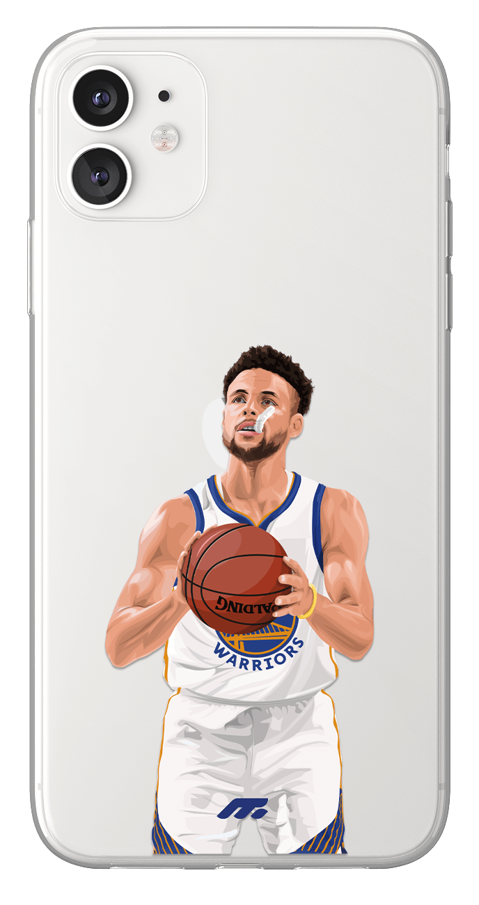 Coque de Stephen Curry avec les Golden State Warriors pour téléphone