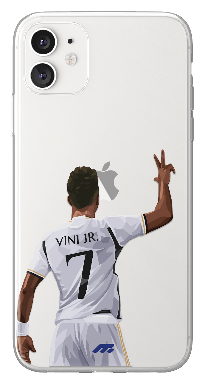 Coque de Vinicius Jr avec Real Madrid CF, Etui de téléphone de Football