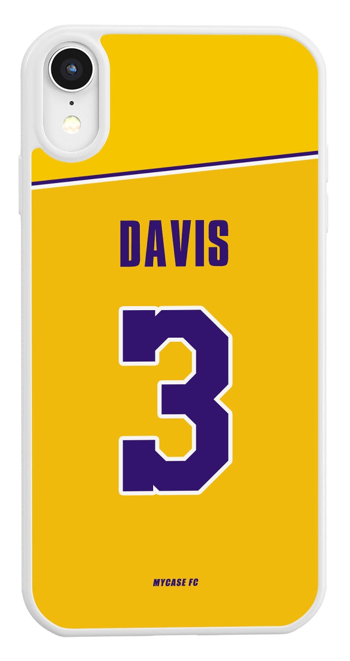 Coque de protection de domicile de Davis aux Los Angeles Lakers pour téléphone
