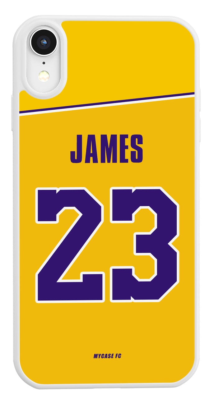 Coque de protection de domicile de Lebron James aux Los Angeles Lakers pour téléphone