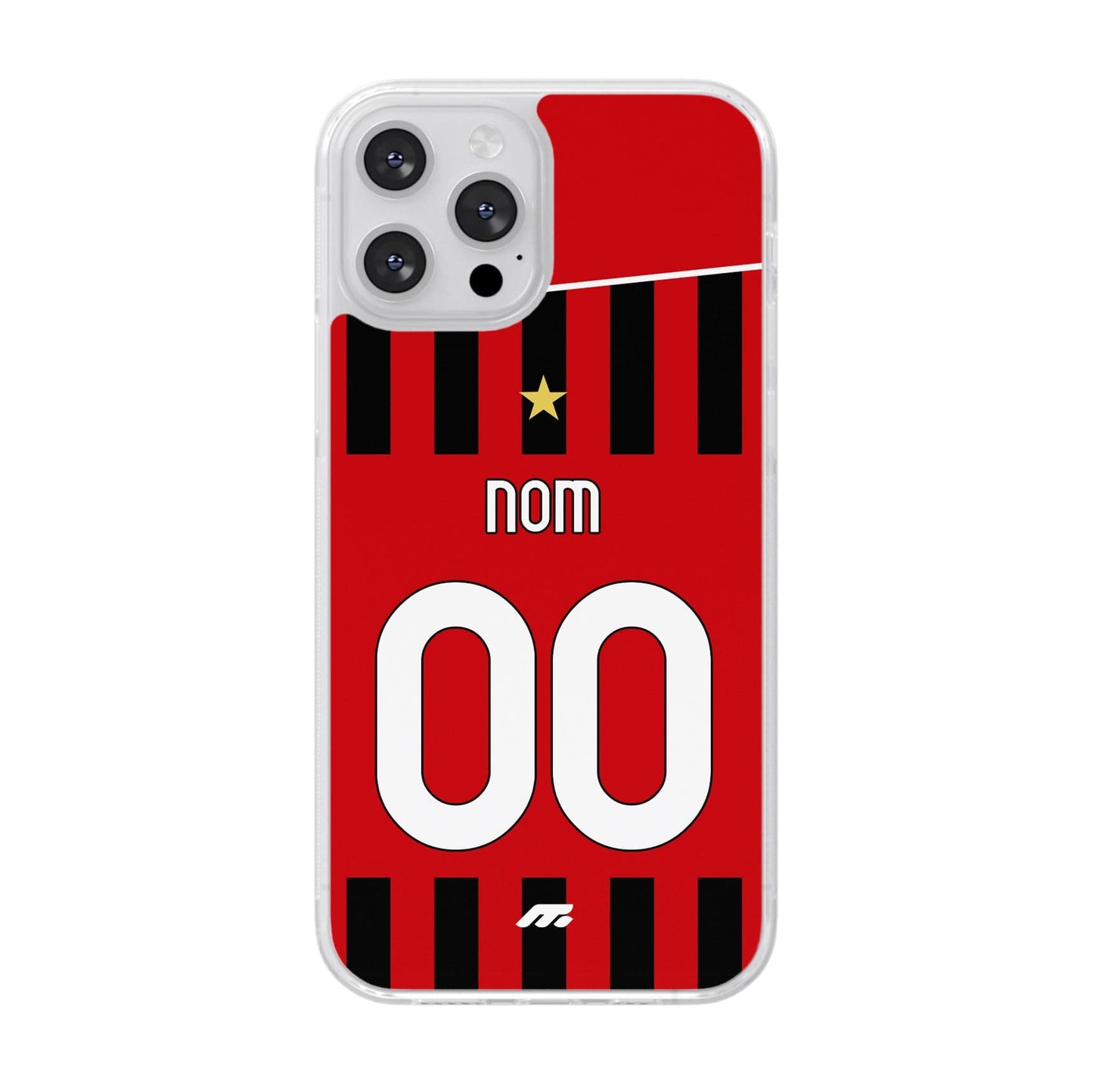 Coque AC Milano football personnalisable pour téléphone - iPhone, Samsung, Google, Xiaomi, Oppo