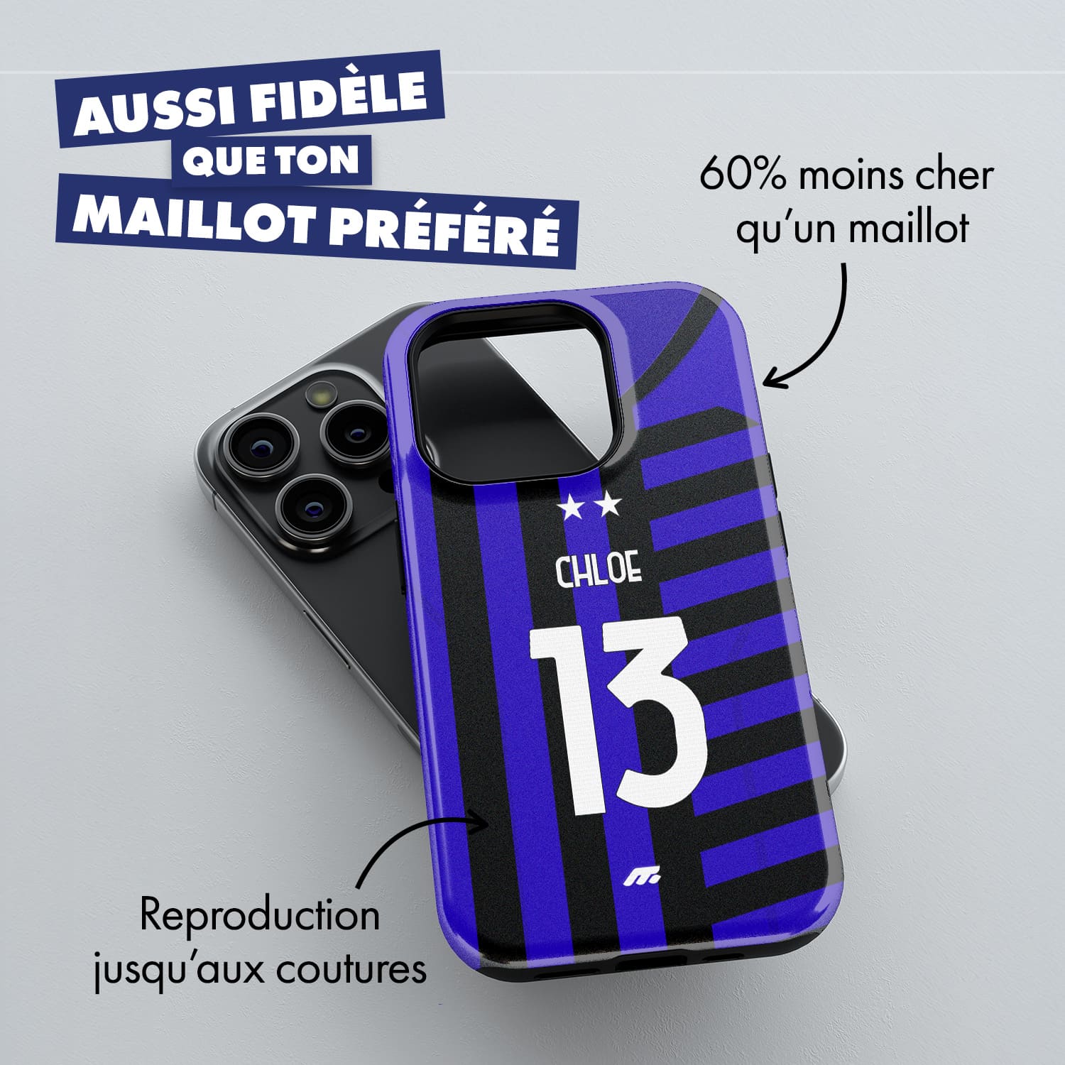 Coque Inter Milan football personnalisable pour téléphone 