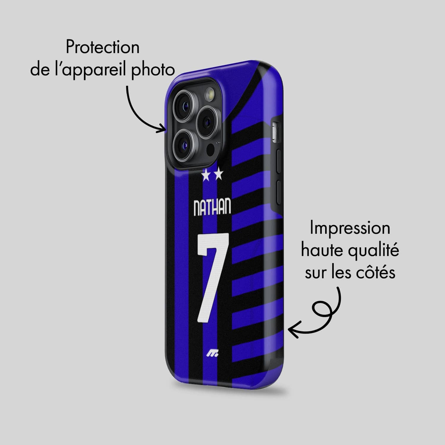 Coque Inter Milan football personnalisable pour téléphone 