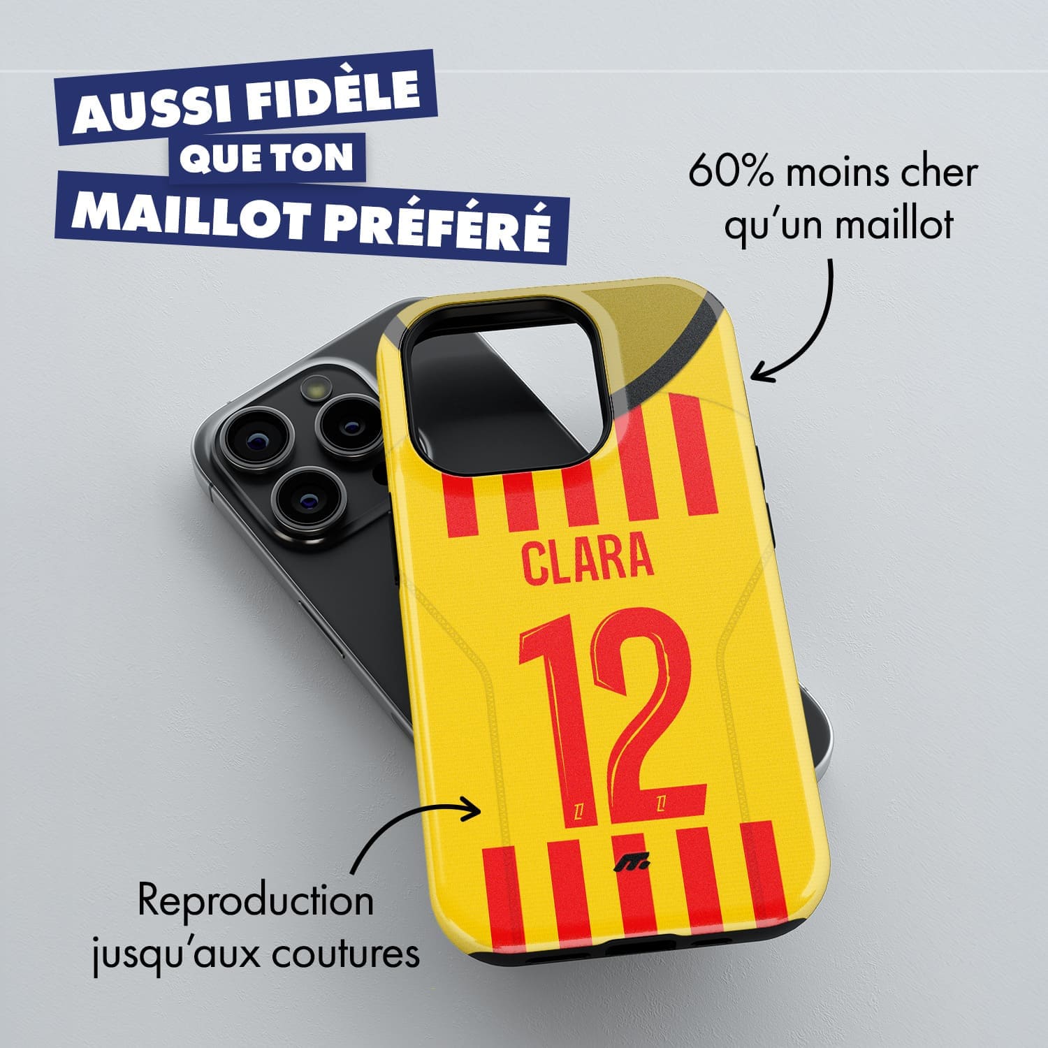 Coque RC Lens football personnalisable pour téléphone